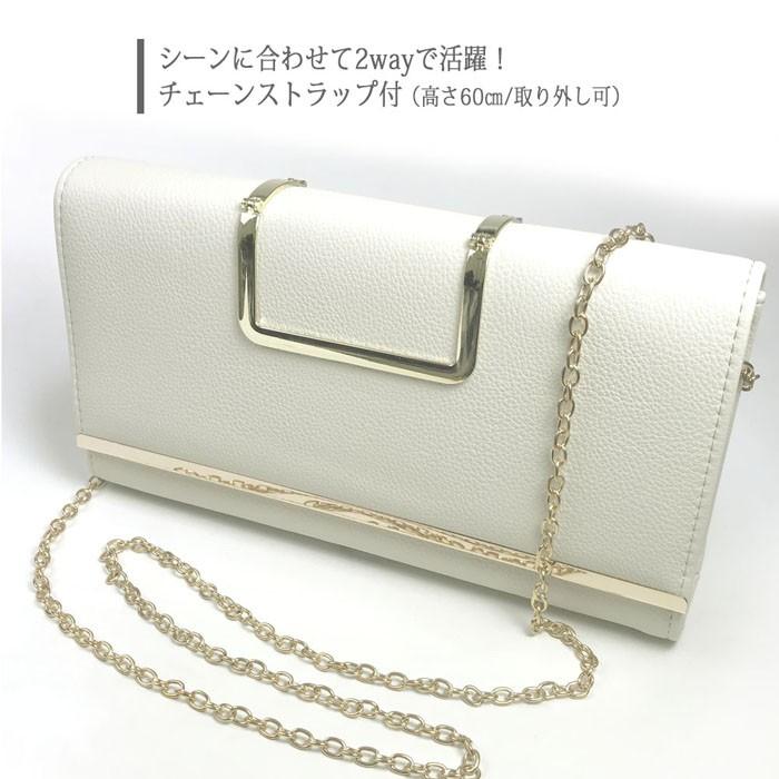 パーティーバッグ クラッチバッグ ウェディング 結婚式 披露宴 レザー 大きめ |  | 04