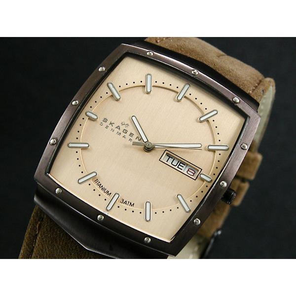 【SKAGENスカーゲン】チタンメンズ腕時計396LTMLD