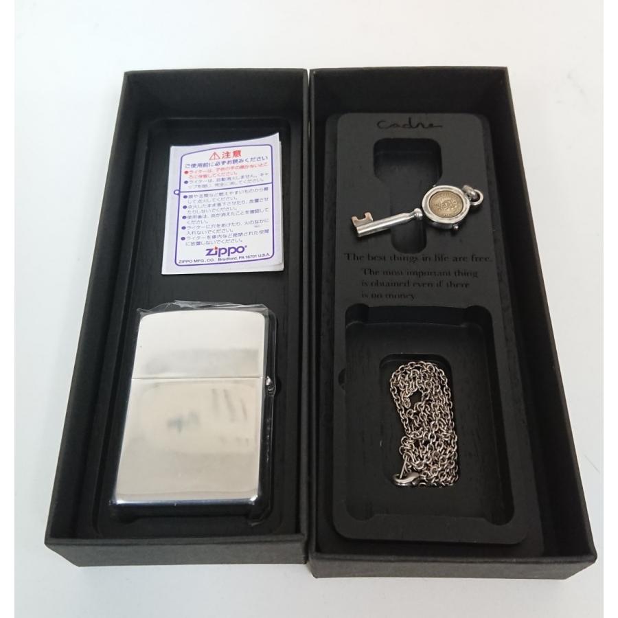 ZIPPO（ジッポー） ライター Cadre ネックレス付属4点セット ※錆あり 