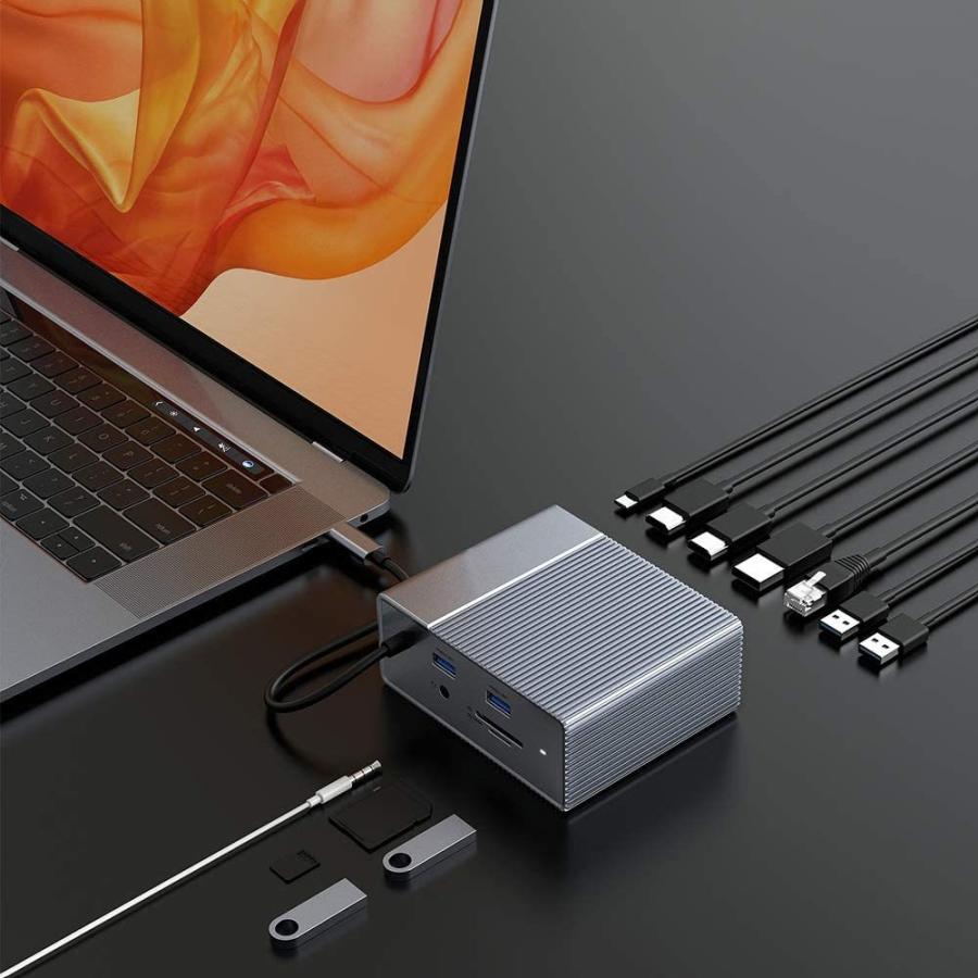 HYPER Hyper USB-C ドッキングステーション HyperDrive Gen2 12ポート