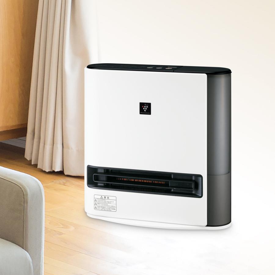 SHARP 加湿セラミックファンヒーター H X-RK12-W プラズマクラスター SHARP シャープ 加湿 セラミックファンヒーター HX