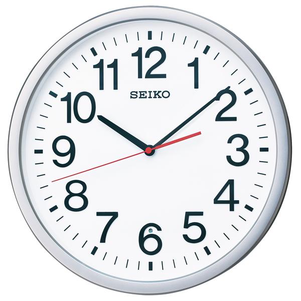 セイコー クロック SEIKO CLOCK 掛け時計 銀色メタリック 電波 アナログ KX229S｜robinson
