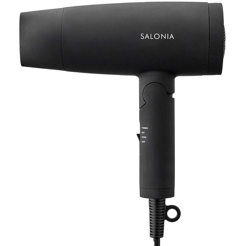 SALONIA ヘアドライヤー ブラック SALONIA（サロニア） スピーディーイオンドライヤー ブラック 大風量