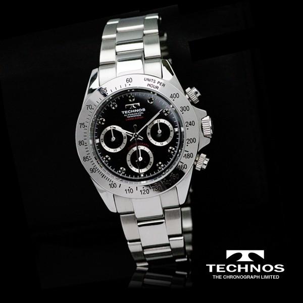 TECHNOS テクノス クロノグラフ 限定モデル メンズ腕時計 T4102SH 送料無料｜robinson｜02