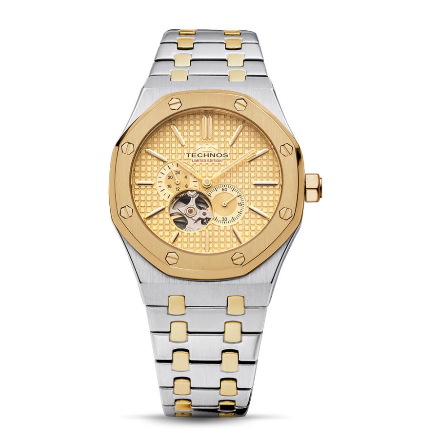 TECHNOS（テクノス） 自動巻き+手巻き メンズ 腕時計 T9B63 5種類