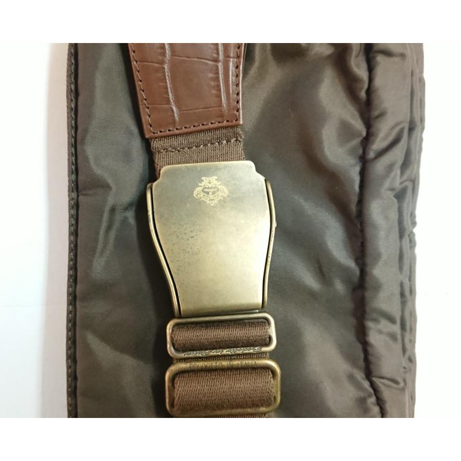 ［未使用］オロビアンコ　ネイビー クロコダイル型押し ボディバッグ Orobianco（オロビアンコ） ボディバッグ ショルダーバッグ ウェスト