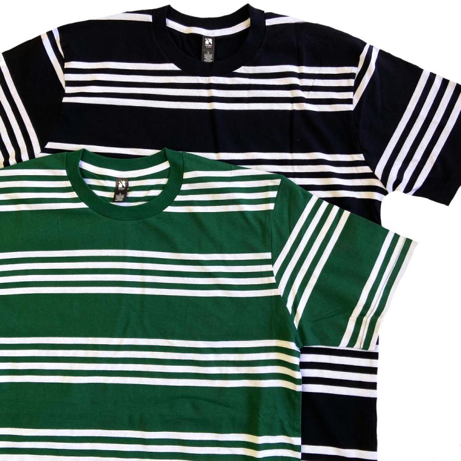 AS COLOUR　Classic QUAD Stripe Tee　B　エーエスカラー　ボーダー　Tシャツ　アズカラー | 