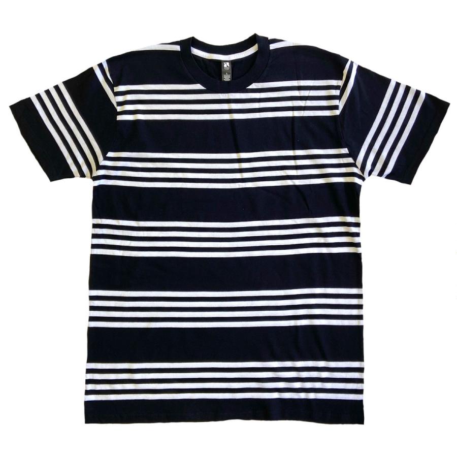AS COLOUR　Classic QUAD Stripe Tee　B　エーエスカラー　ボーダー　Tシャツ　アズカラー |  | 01
