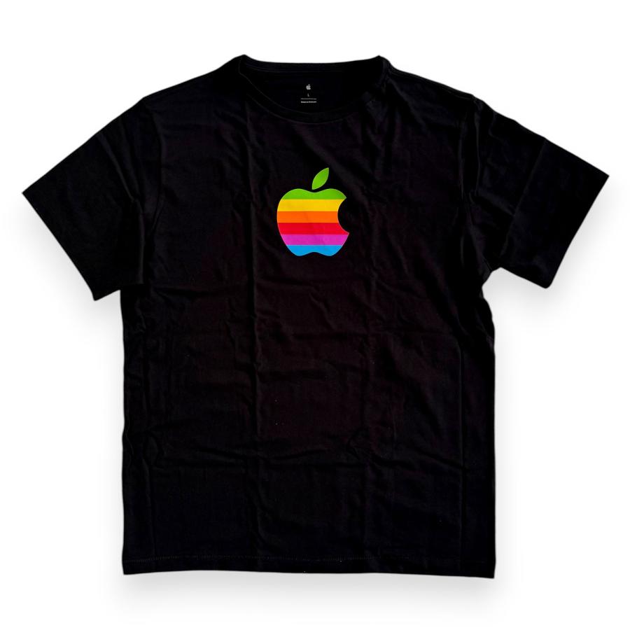Apple　Rainbow Apple Logo T-Shirt　アップル　Tシャツ スーベニア　オフィシャル　企業 | 
