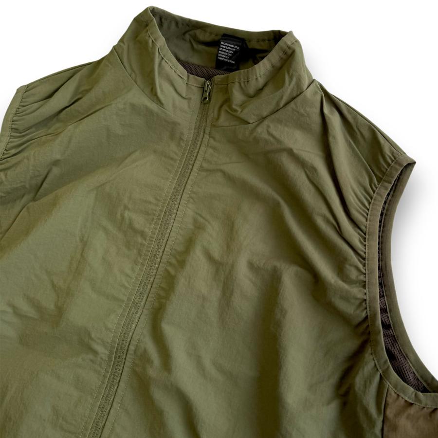 BELPER✸NYLON RIPSTOP VEST✸ナイロンベスト✸カーキ BEIMAR（ビーマー） 別注 Nylon Light Weight Packable Vest ナイロン