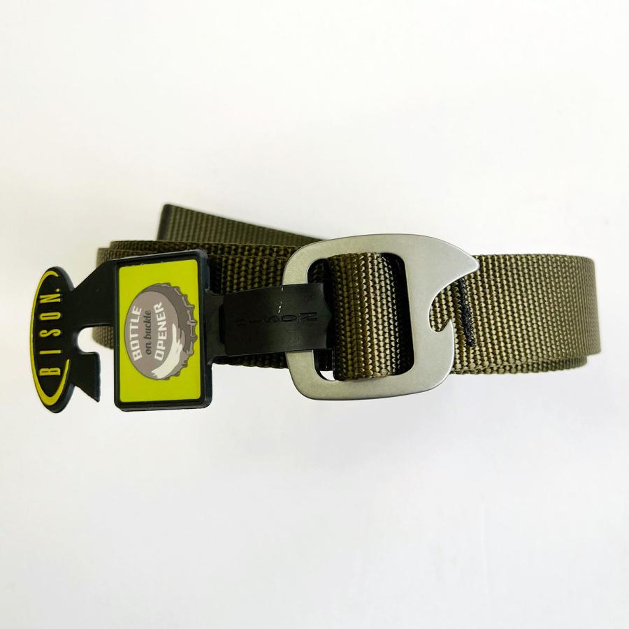 BISON DESIGNS　30mm TAP CAP SOLID BELT - Bottle Opener　バイソン デザイン ベルト　 アウトドア　バイソンデザインズ　栓抜き｜robles-store｜06