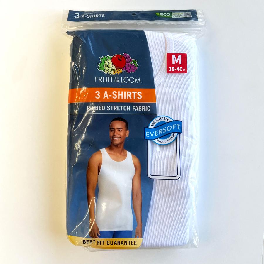 FRUIT OF THE LOOM（フルーツオブザルーム） 3 A-Shirts White タンク