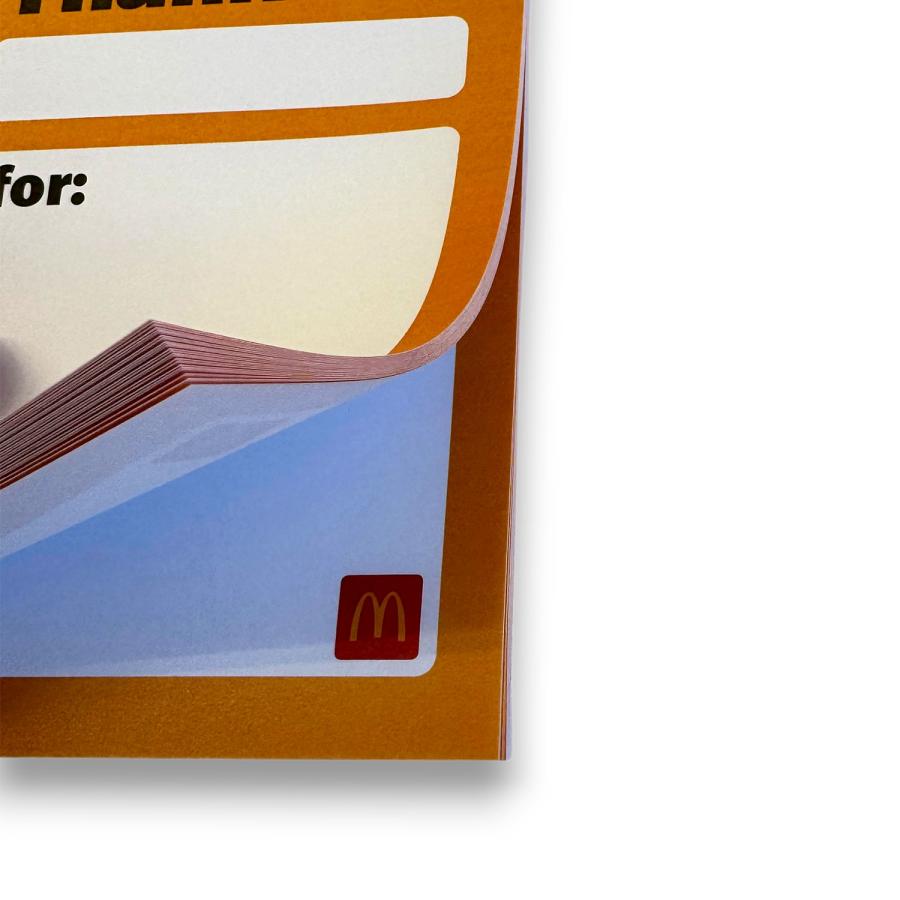 McDonald's　ThankYou Post-it　マクドナルド　メモ帳　ポストイット　企業　オフィシャルグッズ |  | 02