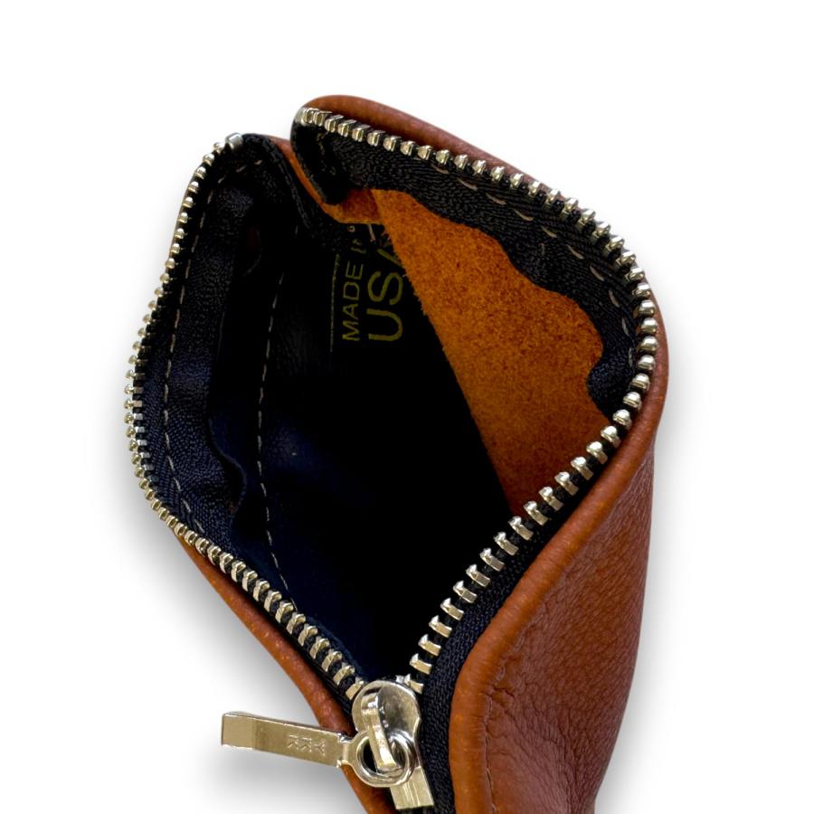 Moonshine Leather Co. 5-inch Double Zippered Pouch ムーンシャイン
