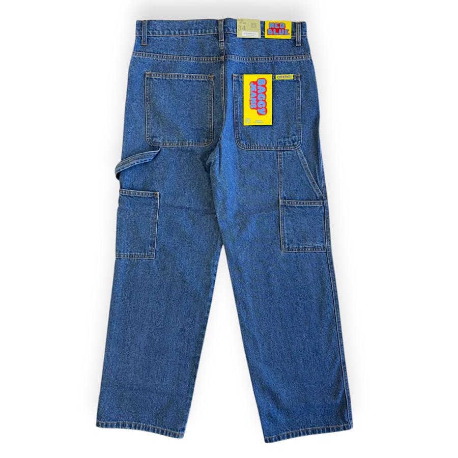 NEO BLUE Carpenter Baggy Jeans Medium Blue ネオブルー デニムパンツ