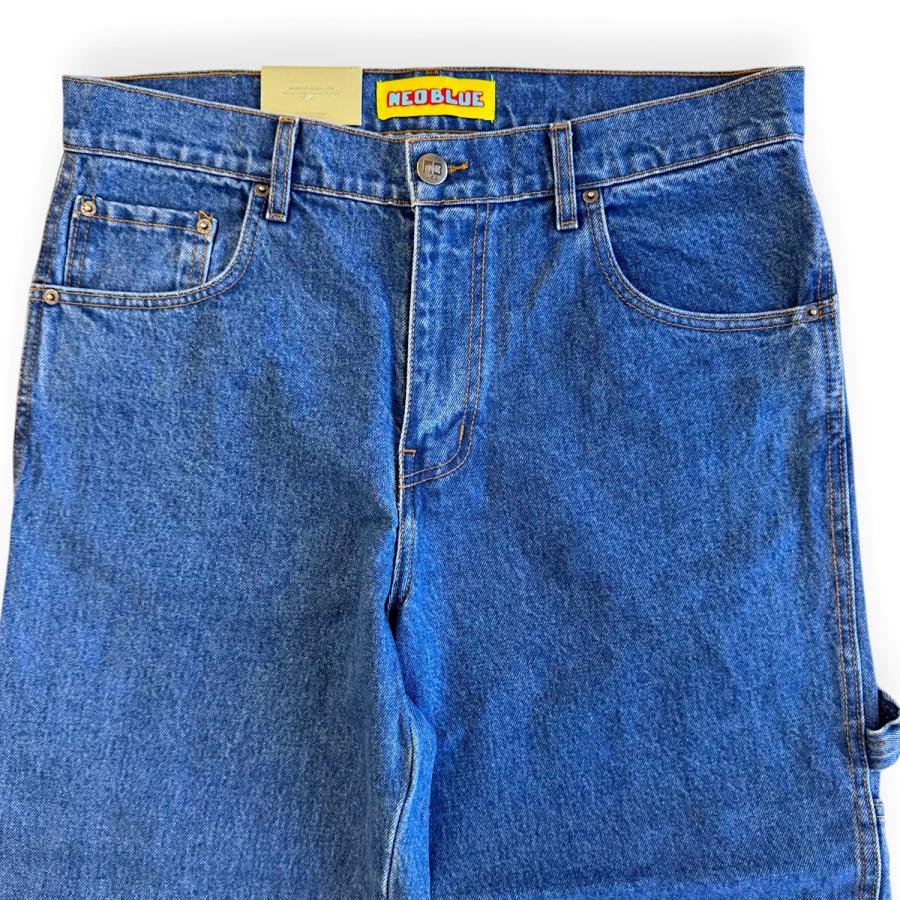 NEO BLUE Carpenter Baggy Jeans Medium Blue ネオブルー デニムパンツ