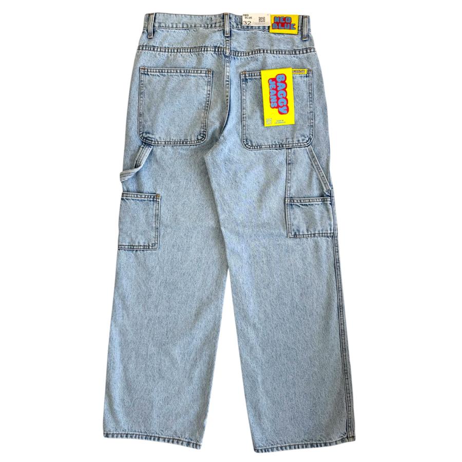 NEO BLUE Carpenter Baggy Jeans Pastel Blue ネオブルー バギー