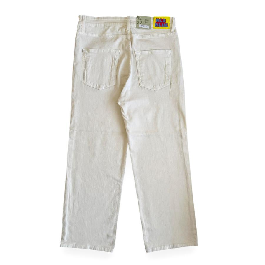 NEO BLUE OFF WHITE Baggy Jeans ネオブルー バギーデニムパンツ オフ