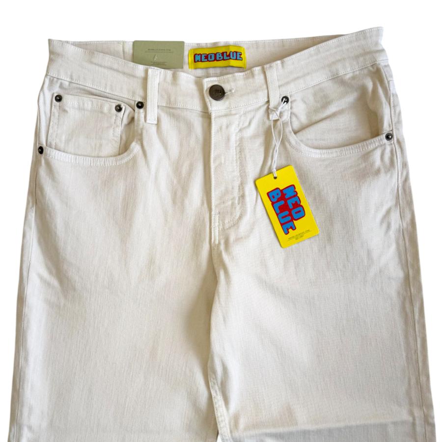 NEO BLUE OFF WHITE Baggy Jeans ネオブルー バギーデニムパンツ オフ