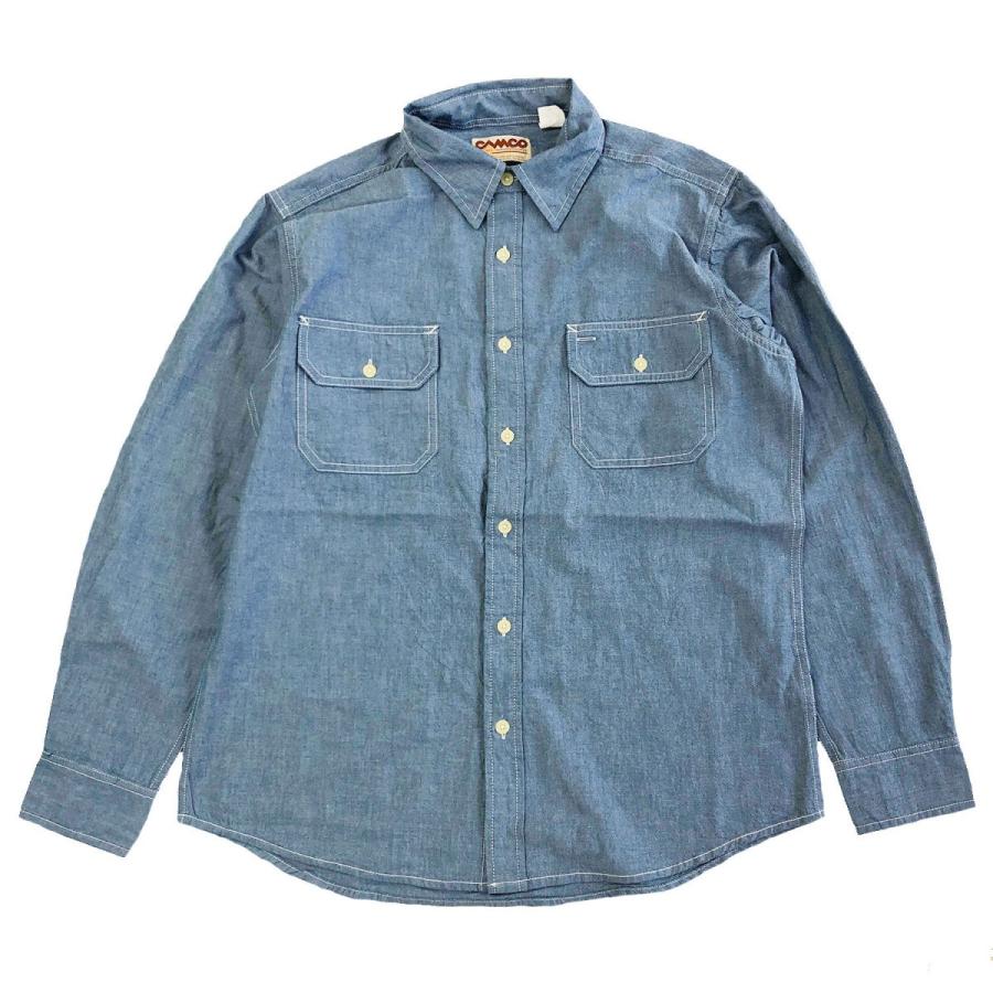 CAMCO（カムコ） CHAMBRAY WORK L/S Shirts BLUE 長袖 シャンブレー