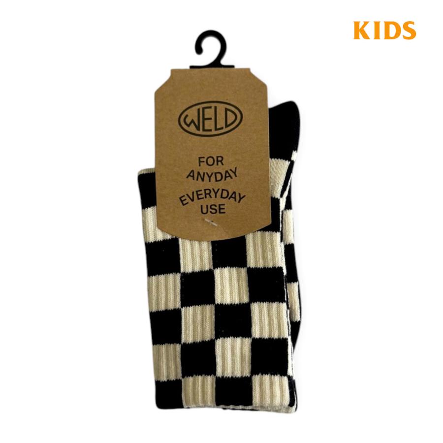 WELD MFG KIDS CHECKERBOARD SOCKS　ウェルド チェッカー　靴下　ソックス　キッズ　子供用 |  | 05