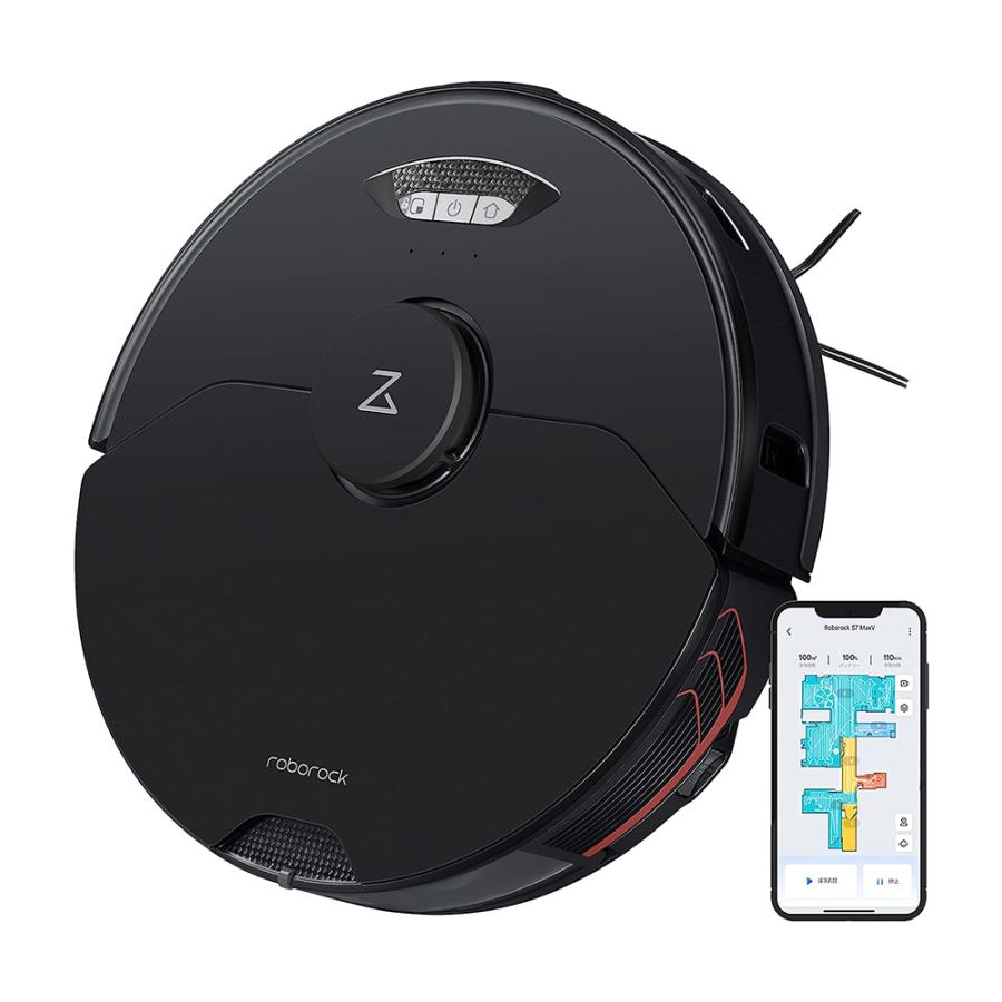 Roborock ロボロック(Roborock) S7 MaxV 黒 強力水拭き対応 高速 Roborock ロボロック(Roborock) S7 MaxV 黒 強力水拭き対応 高速