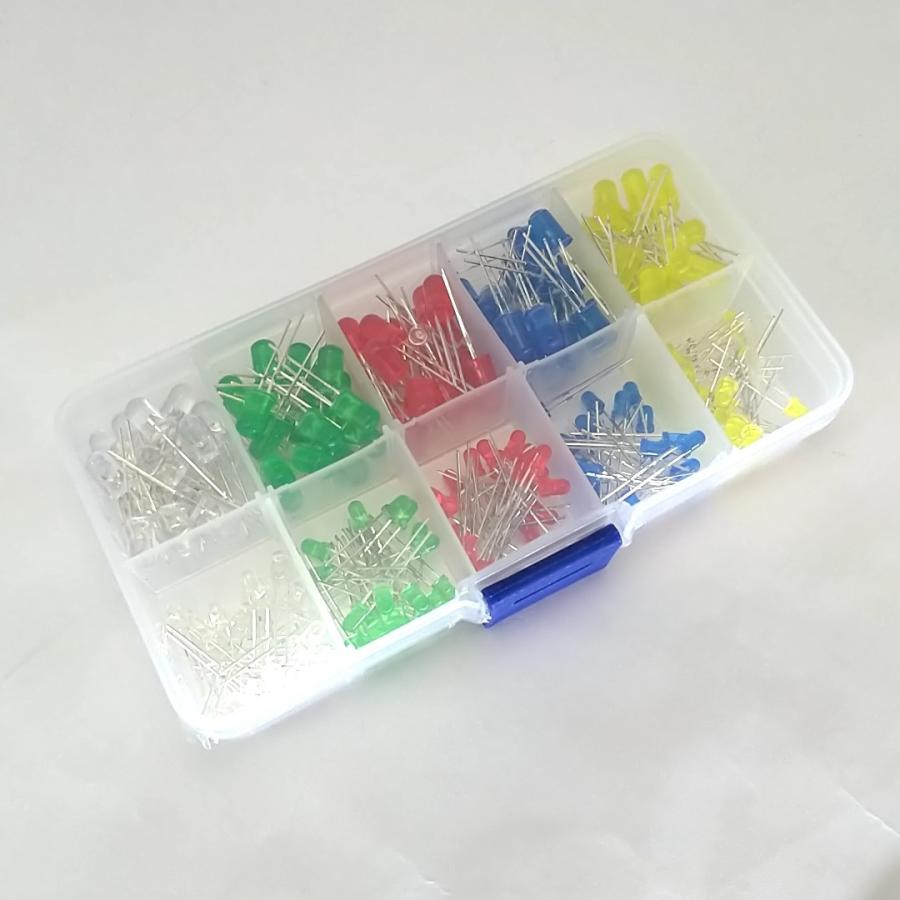 LED200個セット（赤,緑,黄,青,白 3/5mm各20個入） | ブランド登録なし | 01
