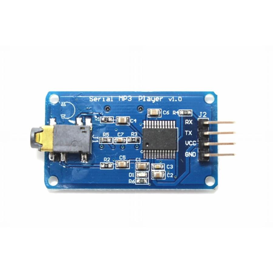 MP3プレーヤーモジュール（YX5300, UART, MicroSD, Φ3.5ジャック） | ブランド登録なし
