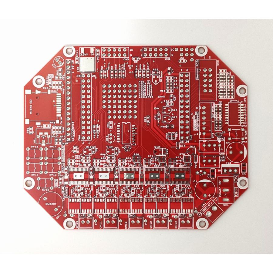 モータドライブ基板TypeD Ver1.2 (基板単品, 赤色) : ロボテナショップ