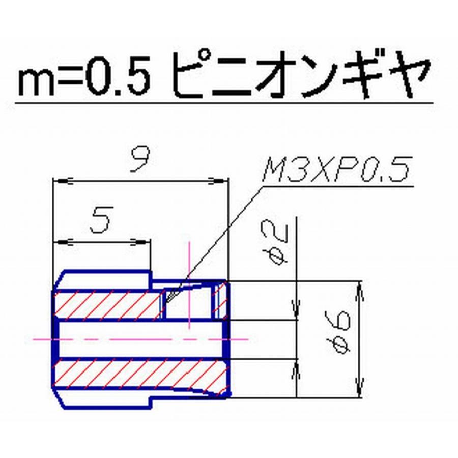 カワダ [PNM10] 超硬ジュラピニオン　m=0.5　10T｜robotena｜02