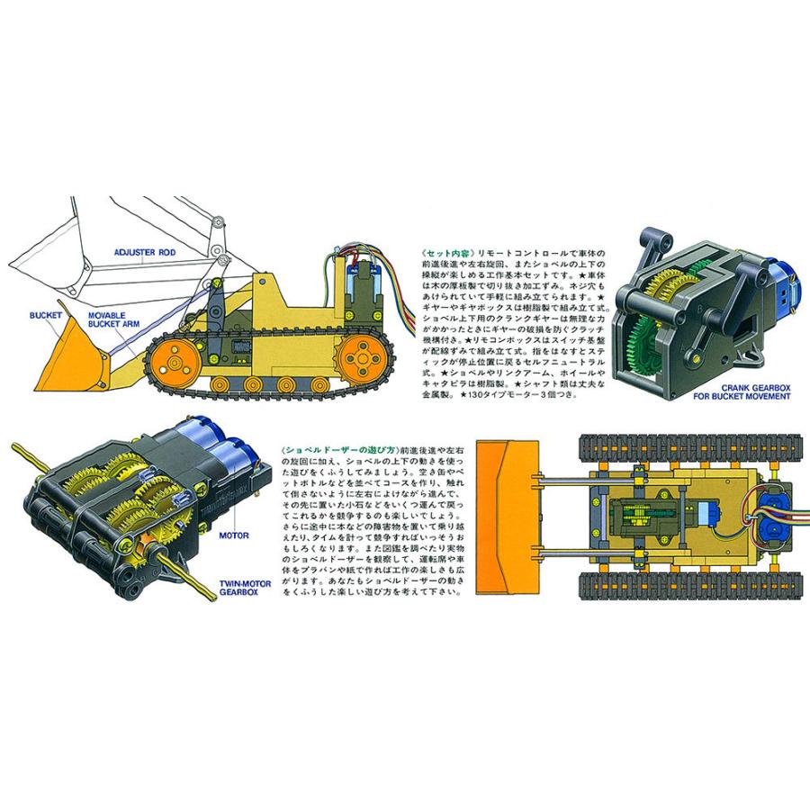 楽しい工作 【在庫限り】[70107]タミヤ ショベルドーザー工作基本