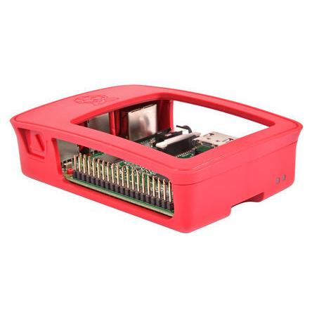 Raspberry Pi 3/2/B+ 用オフィシャルケース 赤/白 : ロボテナショップ