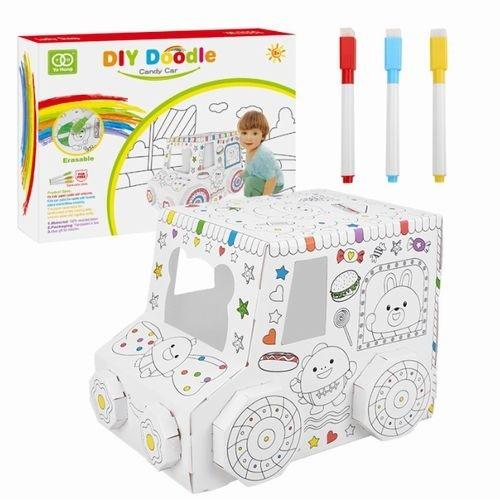 ペーパークラフト 立体ぬりえ 紙工作 おえかき 塗り絵 ペン付属 子供 おもちゃ 3歳 4歳 5歳 6歳 知育玩具 男の子 女の子 誕生日 プレゼント 小学生 Ddd ロボットプラザ ヤフー店 通販 Yahoo ショッピング