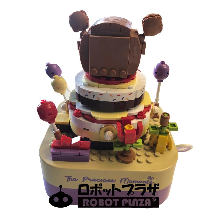 ブロック おもちゃ オルゴール 熊のケーキ 誕生日プレゼント 子供 動く