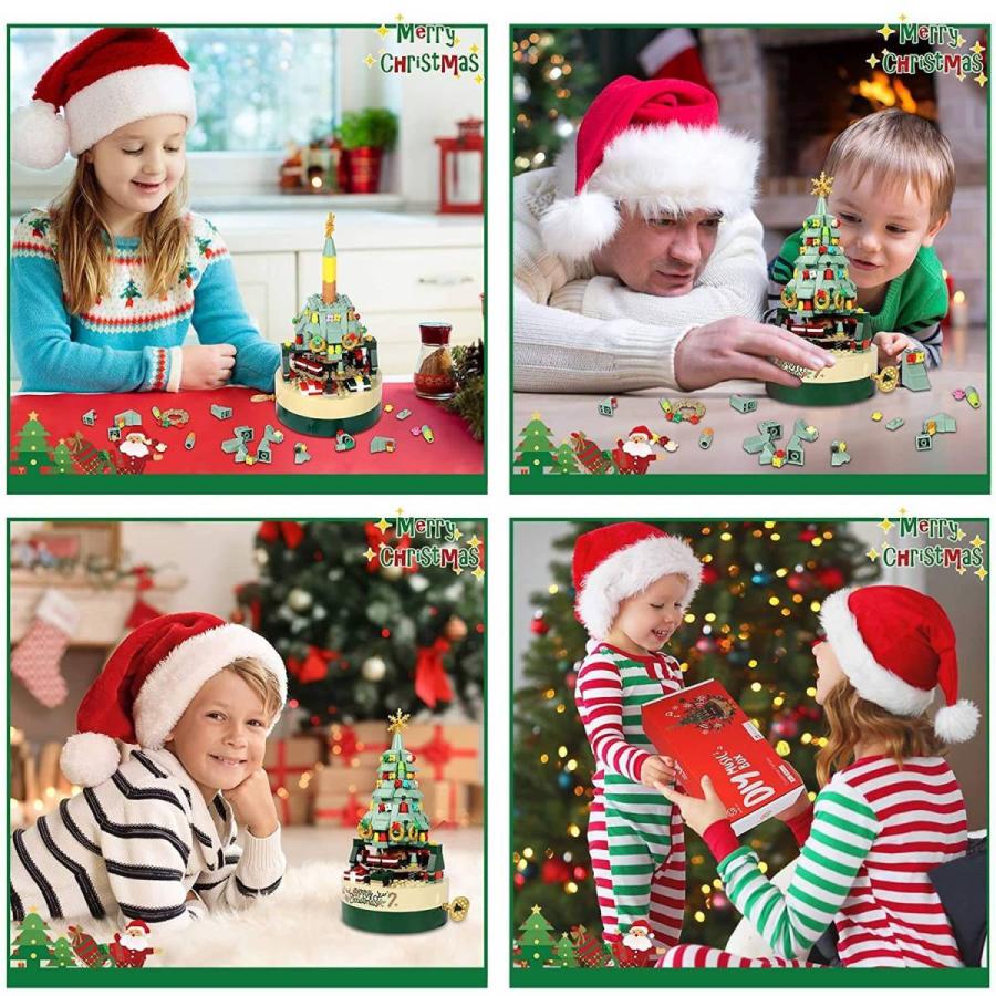 ブロック おもちゃ オルゴール クリスマスツリー 誕生日