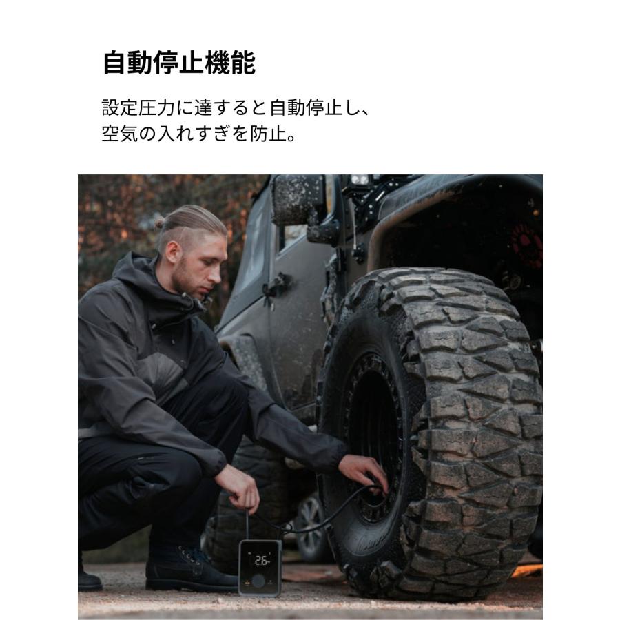 HOTO エアポンプ Pro 12V 電動 空気入れ 充電式 圧力測定 入れすぎ防止