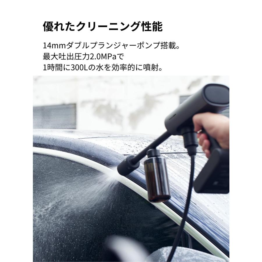 HOTO 高圧洗浄機 コードレス 圧力洗浄機 充電式 洗車 自転車 家庭用