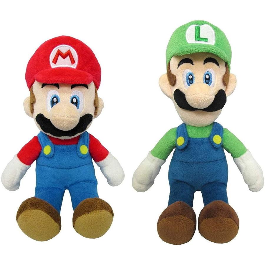 任天堂 ぬいぐるみ 2種セット マリオ ルイージ Sサイズ スーパー