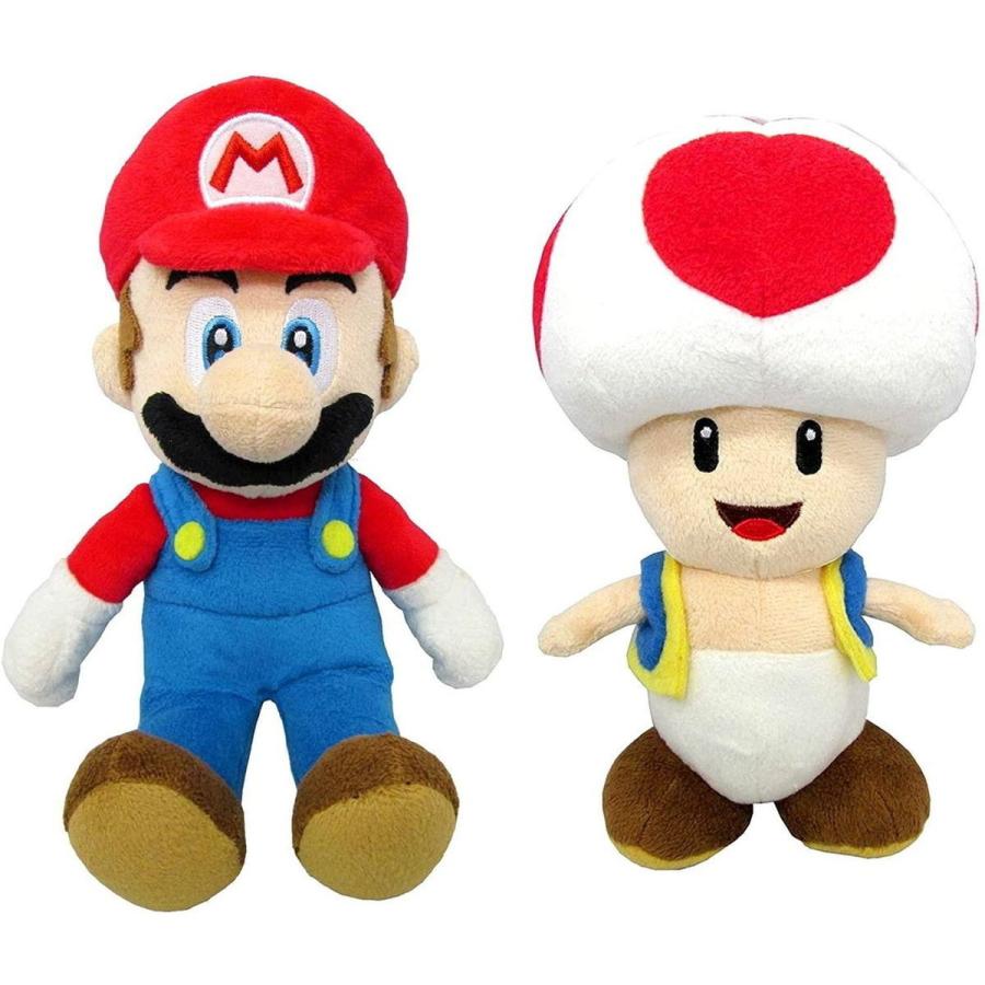 任天堂（Nintendo） ぬいぐるみ 2種セット マリオ キノピオ Sサイズ