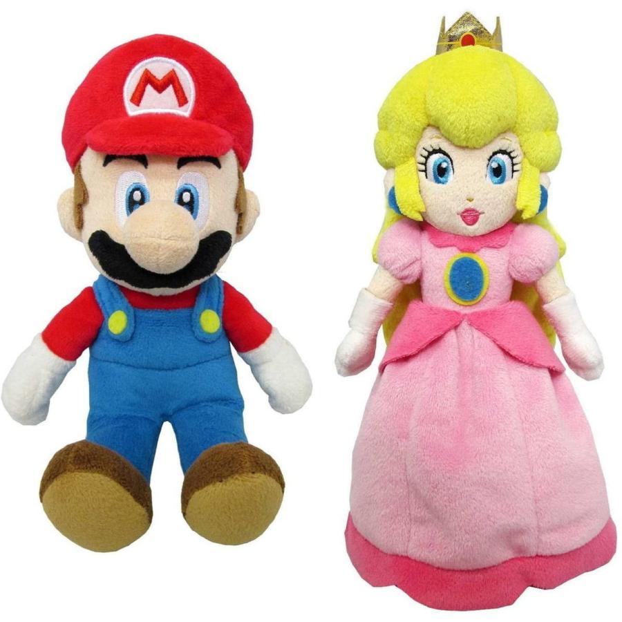 任天堂（Nintendo） ぬいぐるみ 2種セット マリオ ピーチ Sサイズ