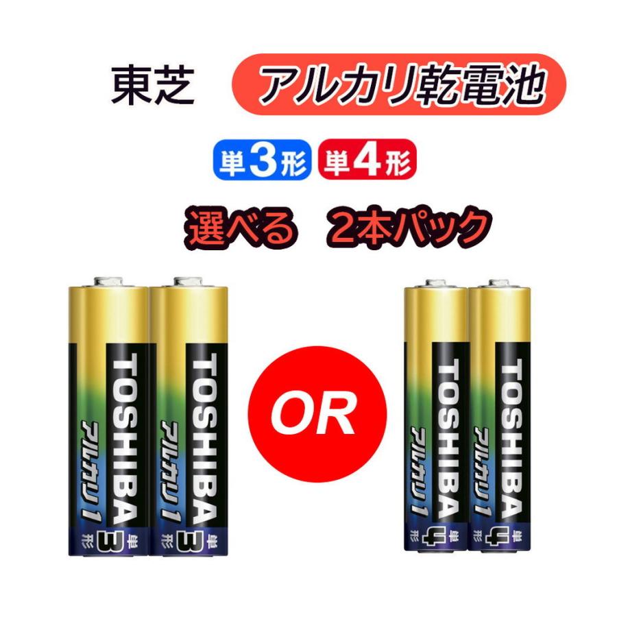 アルカリ乾電池　単2形　TOSHIBA