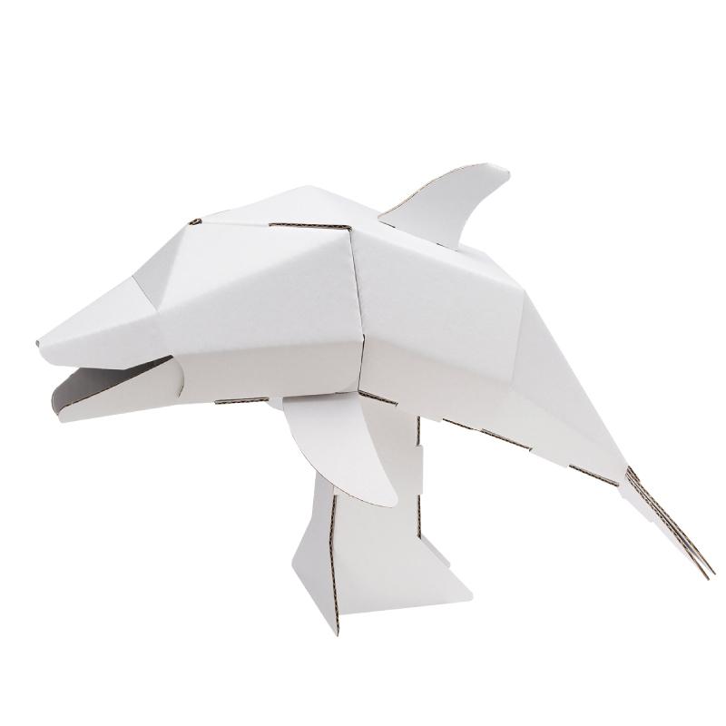 水族館 イルカ ペーパークラフト 工作キット 子供 おもちゃ 男の子 女の子 誕生日 プレゼント 小学生 ダンボール工作 知育玩具 小学校 Rp ロボットプラザ ヤフー店 通販 Yahoo ショッピング
