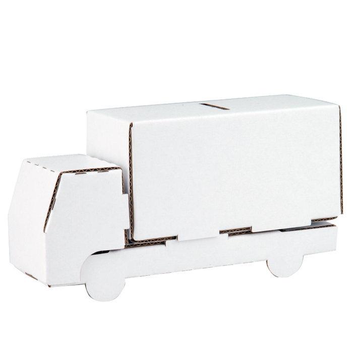 ハコモ Hacomo ぺったん トラック ペーパークラフト 工作キット 子供 おもちゃ 男の子 女の子 誕生日 プレゼント 小学生 ダンボール工作 知育玩具 小学校 Rp ロボットプラザ ヤフー店 通販 Yahoo ショッピング