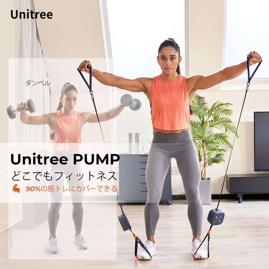 Unitree PUMP Pro ユニツリー パンプ プロ 20kgまで ネイビー 筋トレグッズ トレーニング器具 自宅 トレーニングマシン ダイエット 筋トレ 電動 ダンベル｜robotplaza｜04