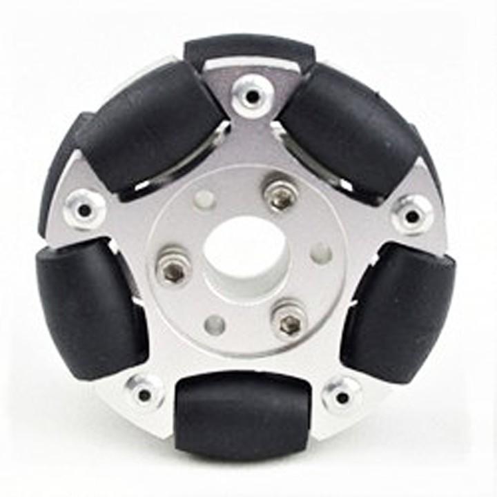 60mm ダブルアルミオムニホイール (14145) [台車・タイヤ] : ロボット