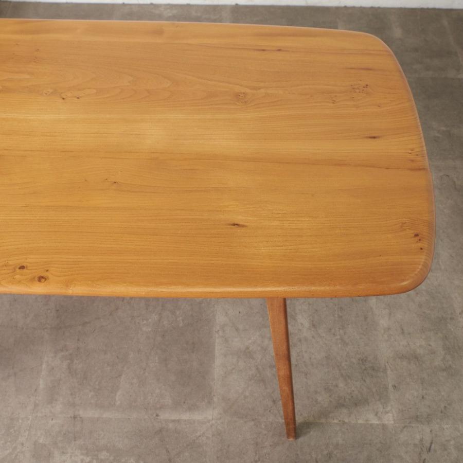レア Ercol プランクテーブル エルム アーコール ダイニングテーブル 英国 ヴィンテージ 木製 シンプル ナチュラル ビンテージ 100333