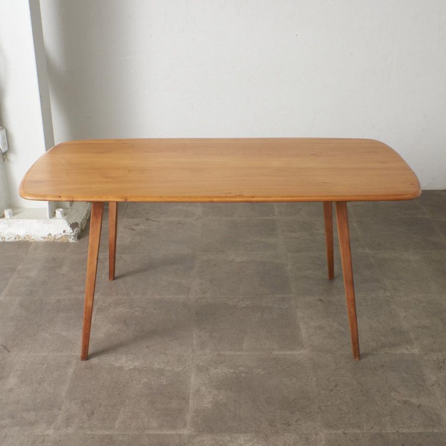 レア Ercol プランクテーブル エルム アーコール ダイニングテーブル 英国 ヴィンテージ 木製 シンプル ナチュラル ビンテージ 100333