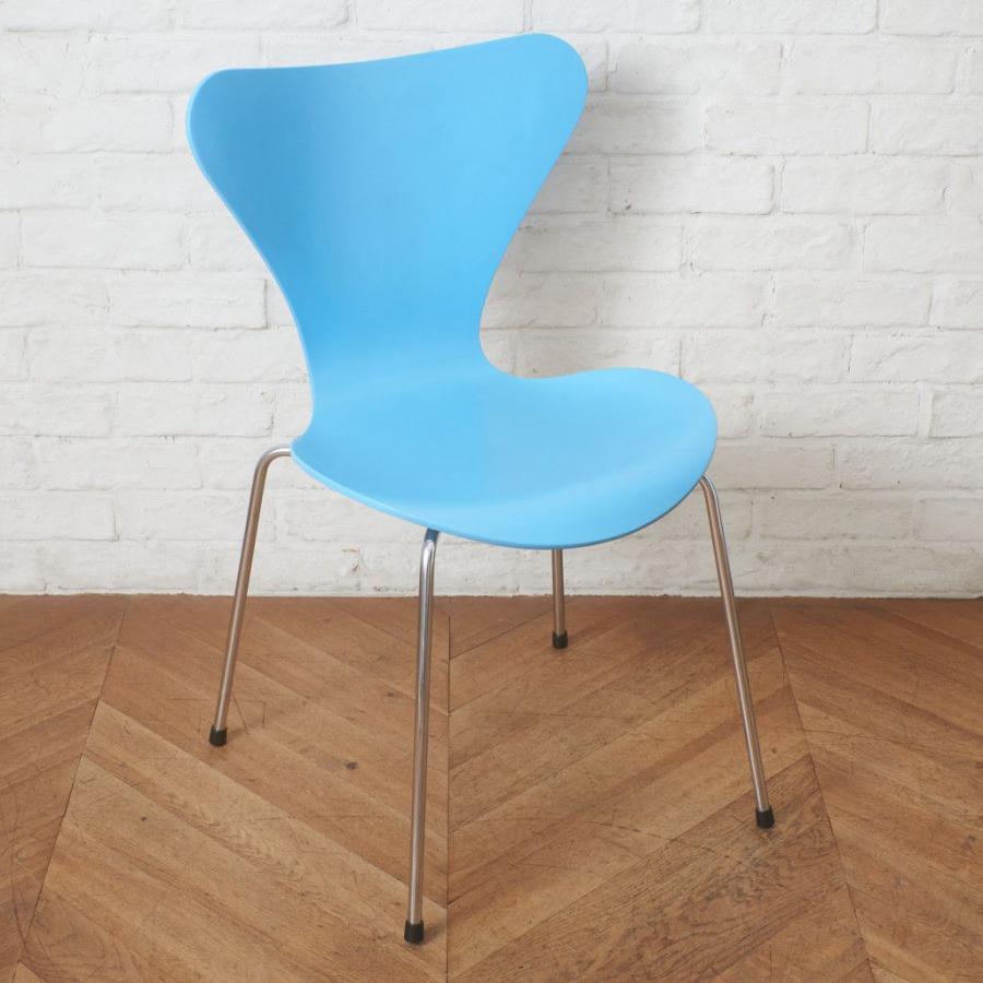 正規品 Fritz Hansen セブンチェア カラードアッシュ 水色 名作 椅子 イス 北欧 デンマーク アルネヤコブセン フリッツハンセン 100516_11