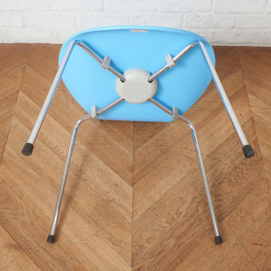 正規品 Fritz Hansen セブンチェア カラードアッシュ 水色 名作 椅子 イス 北欧 デンマーク アルネヤコブセン フリッツハンセン 100516_12