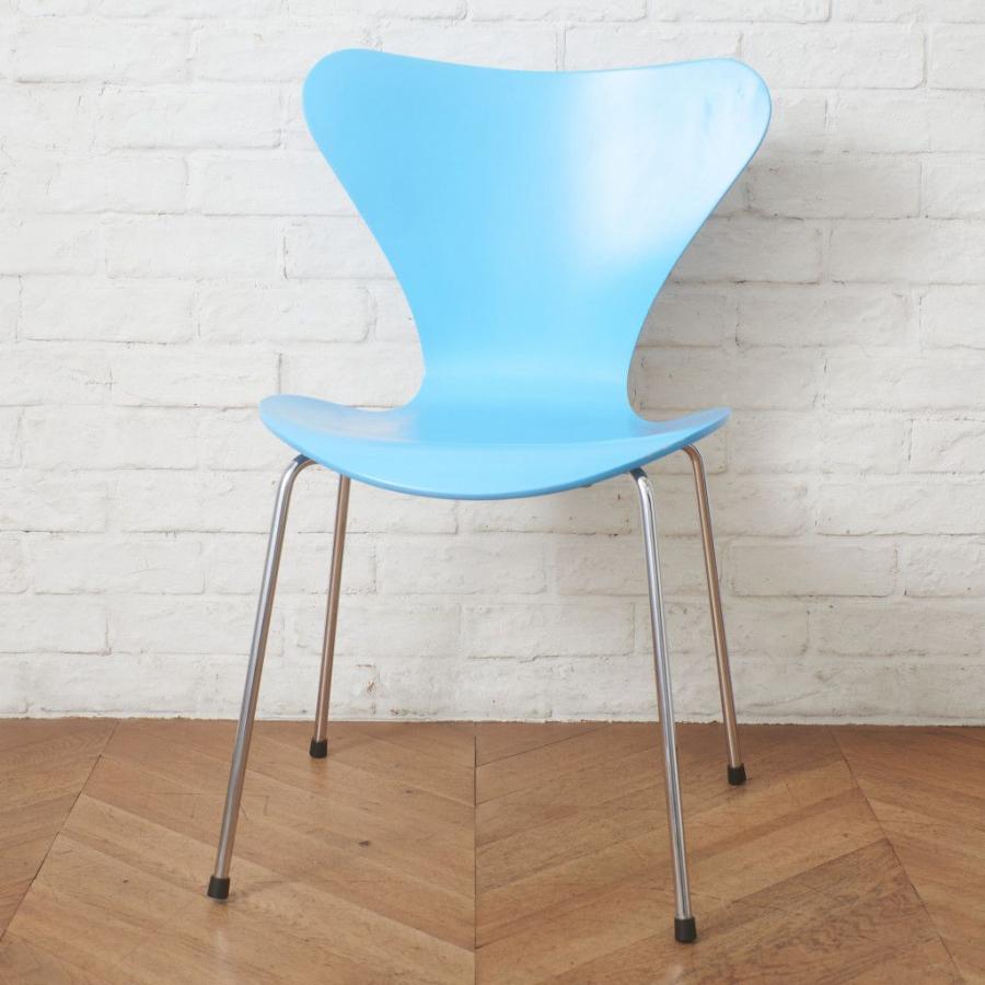 正規品 Fritz Hansen セブンチェア カラードアッシュ 水色 名作 椅子 イス 北欧 デンマーク アルネヤコブセン フリッツハンセン 100516_5